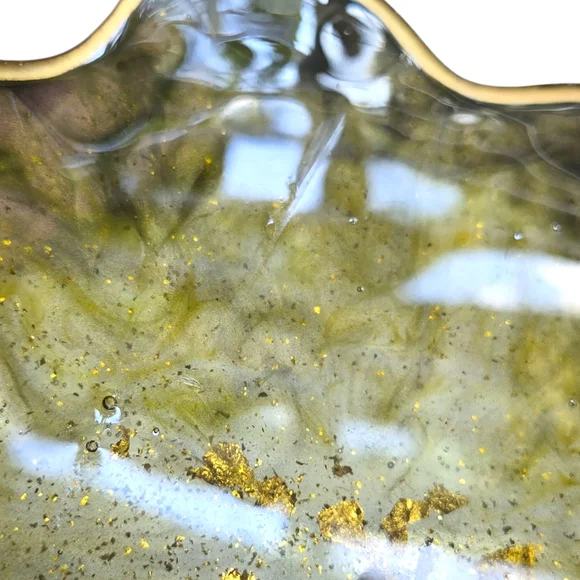 Black and Gold Decorative Home Plate - Picture 4 of 4